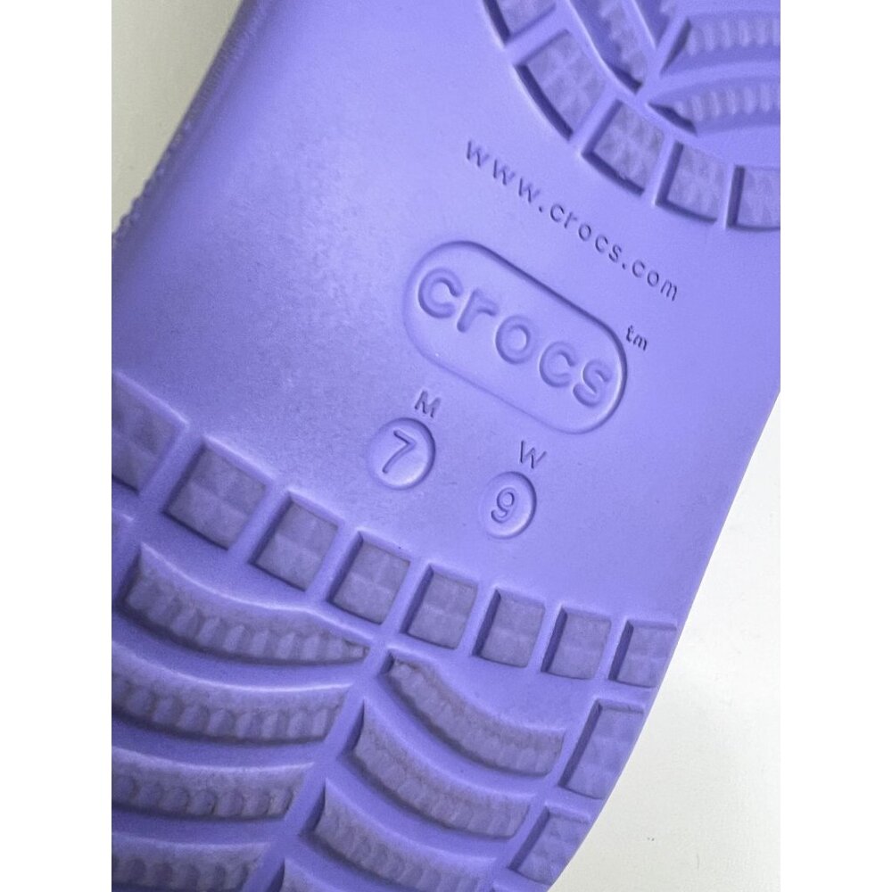 Crocs Classic Crush Violet Purple  Platform Clog Womens 9 Mens 7 Slip On Chunky - Picture 6 of 7